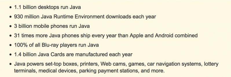 2011: 3 billion devices run Java 2018: 3 billion devices run Java - devRant