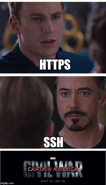 ssh - I hereby present my git inspired freshly baked meme. - devRant