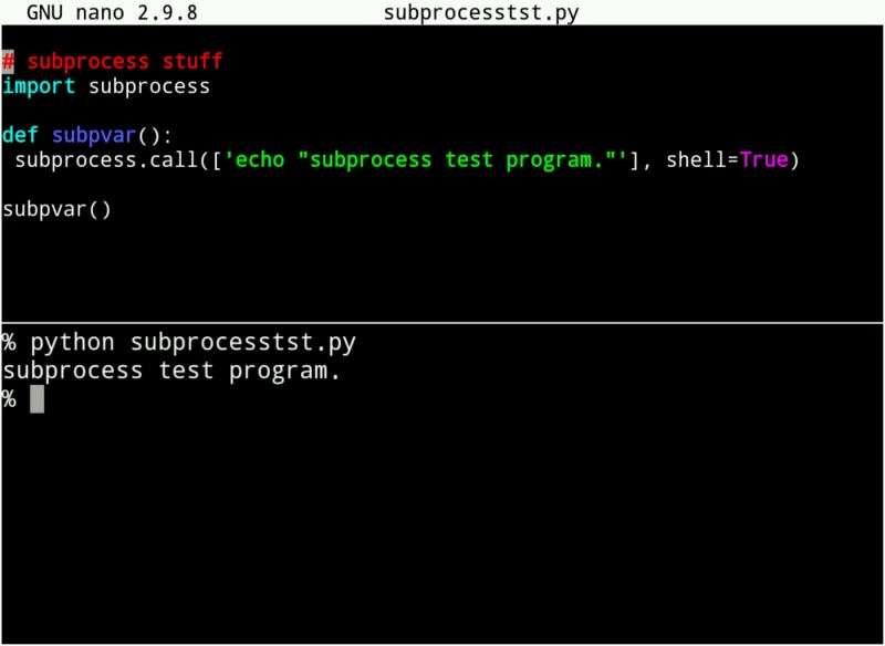 subprocess run in background python